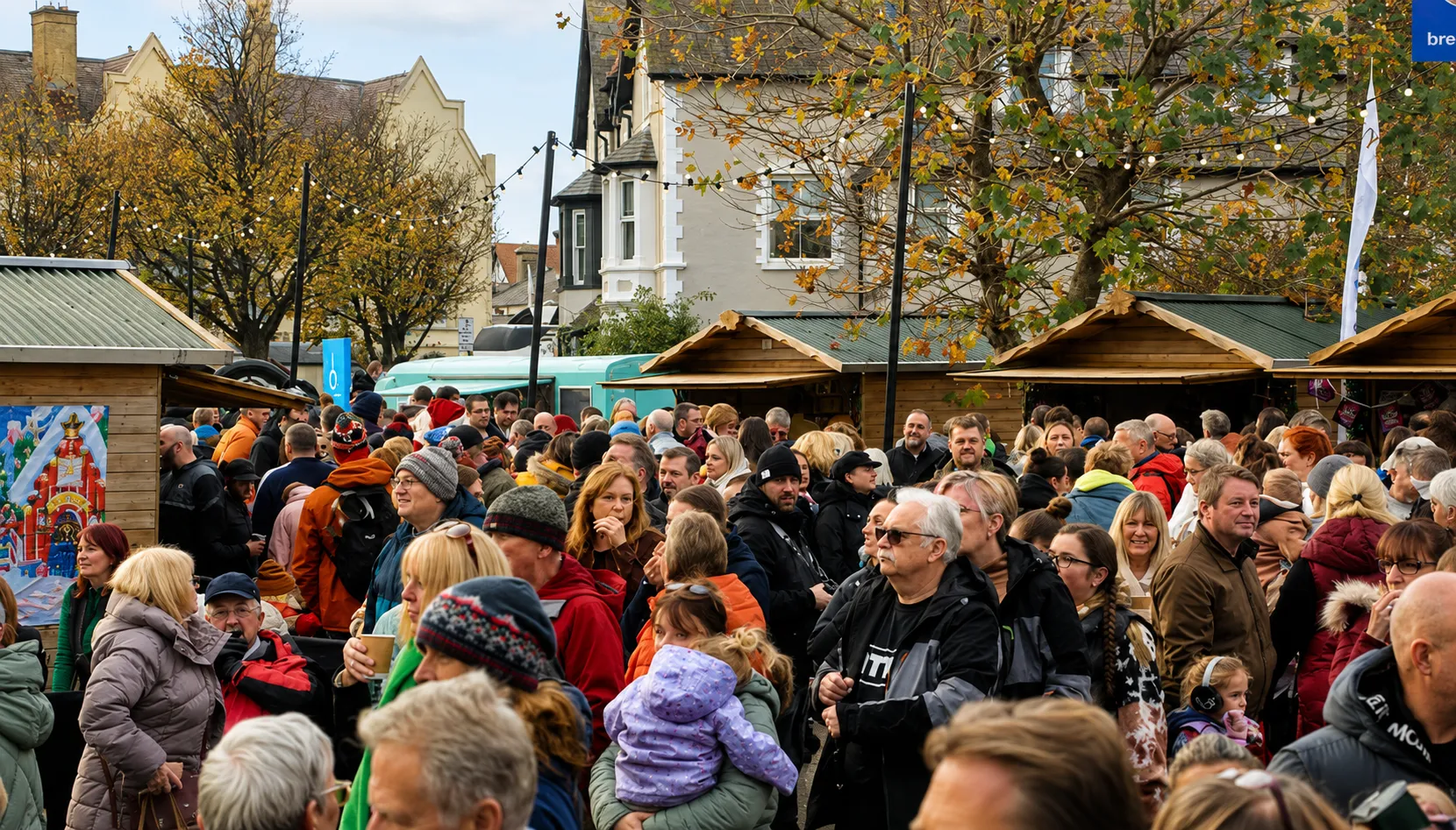A crowd at the Christmas Extravaganza