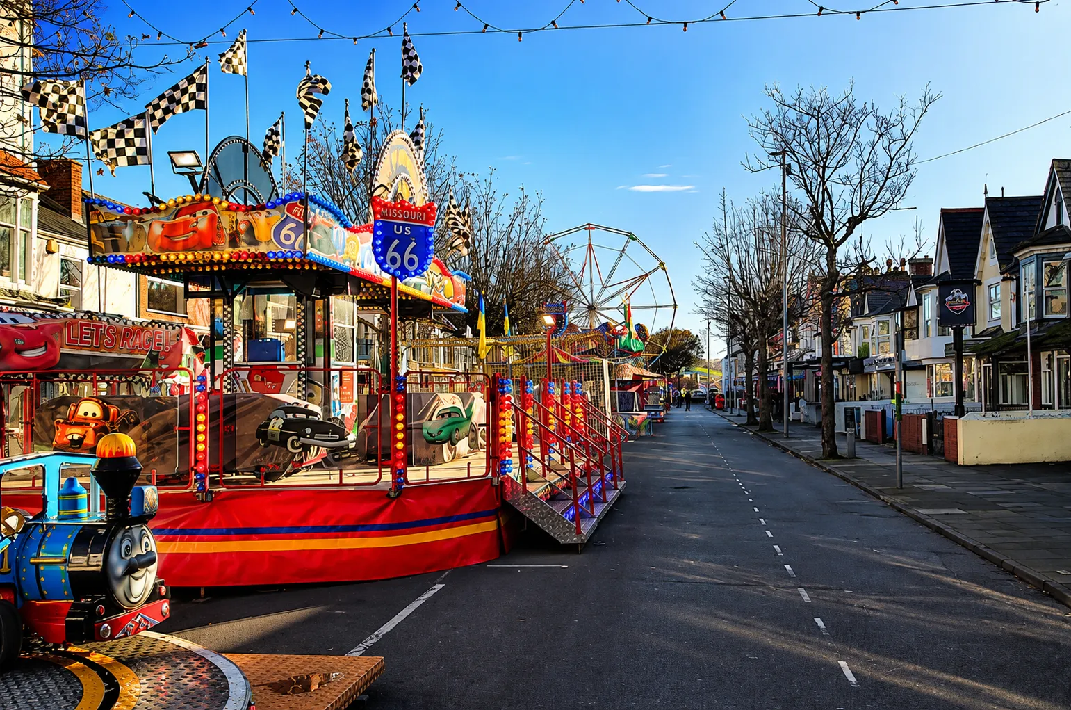 Early Morning Street of the Christmas Extravaganza